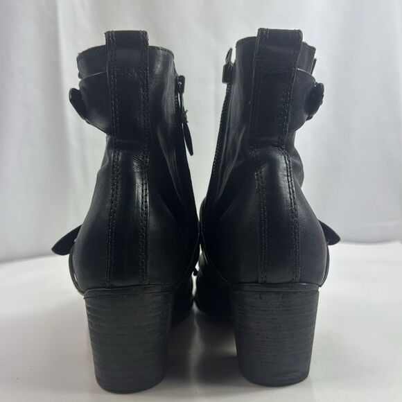 Rag & Bone Harper Moto Black Leather Women's Ankle Boots - Picture 5 of 16